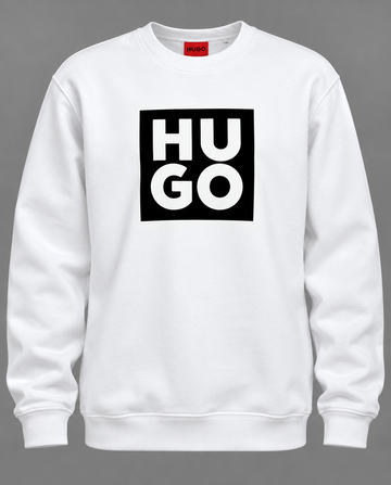 Urban Block White Graphic Sweatshirt