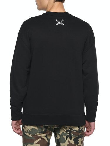 Men Black Prints Casual Sweatshirt