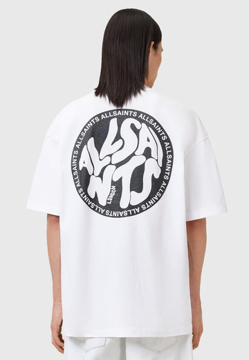 NEW Distortion oversized t-shirt in white