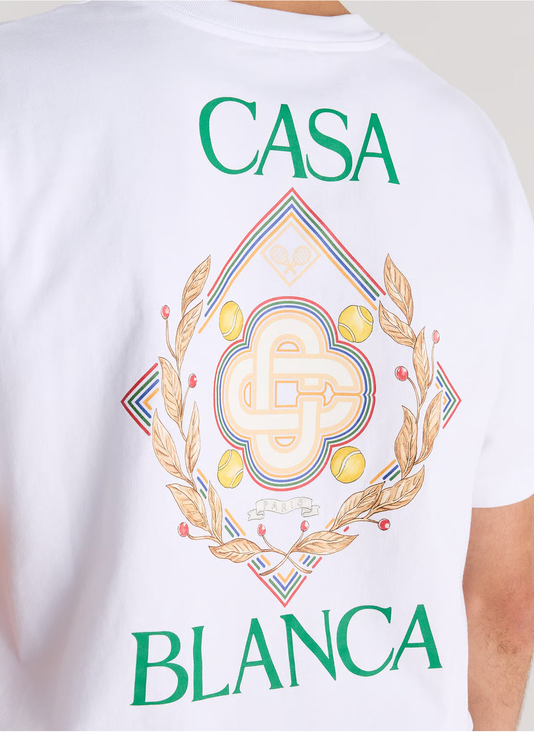 CASABLANCA PARIS Classic Cotton T-Shirt - White