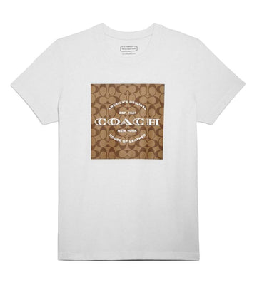 Coach White Signature T Shirt