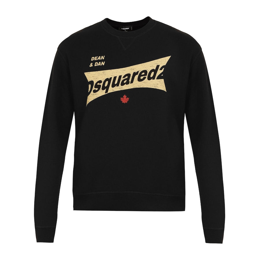 Men's Black Chest Logo Sweatshirt