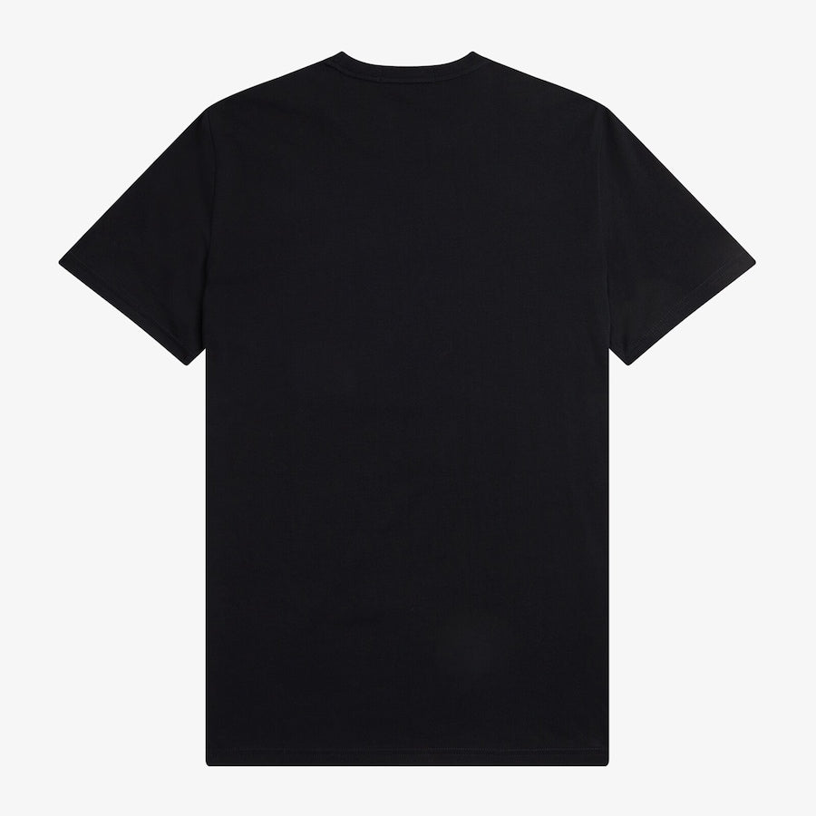 Women's black laurel wreath grid t-shirt