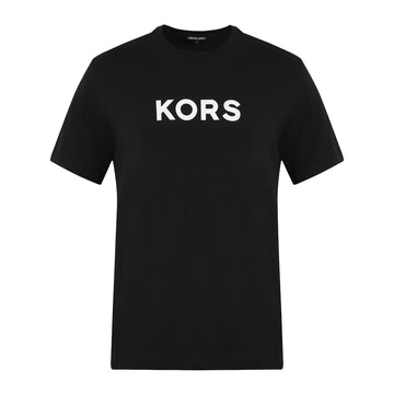 Women Black Printed KORS T-shirt