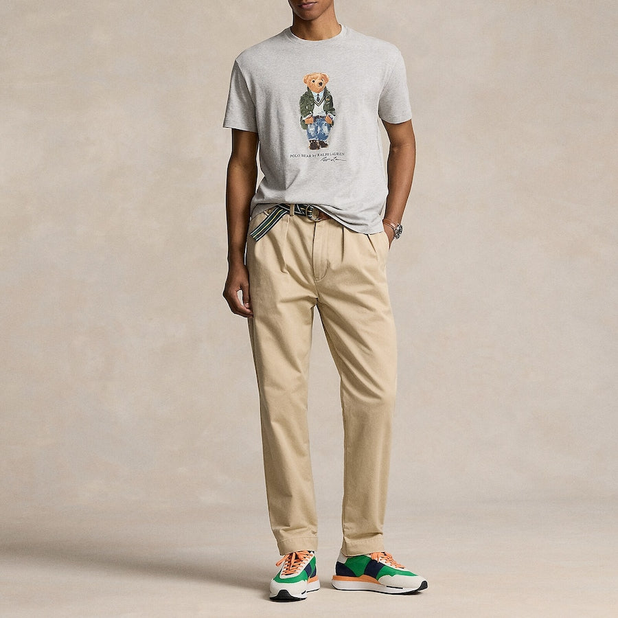 Grey Classic Fit Polo Bear Jersey T-Shirt