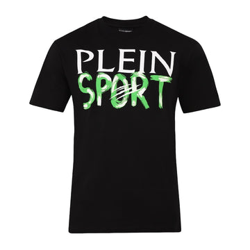 Black Big Plein Sport Scratch Print T-shirt