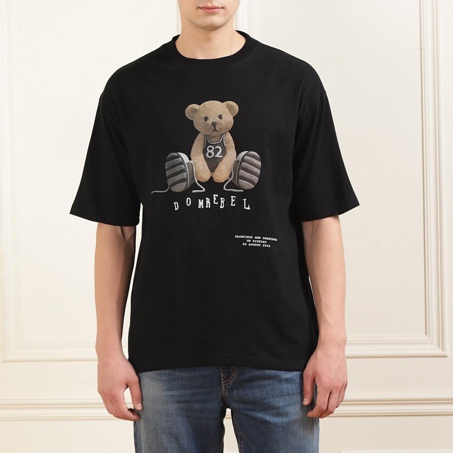 Black Gametime OVERSIZED T-shirt