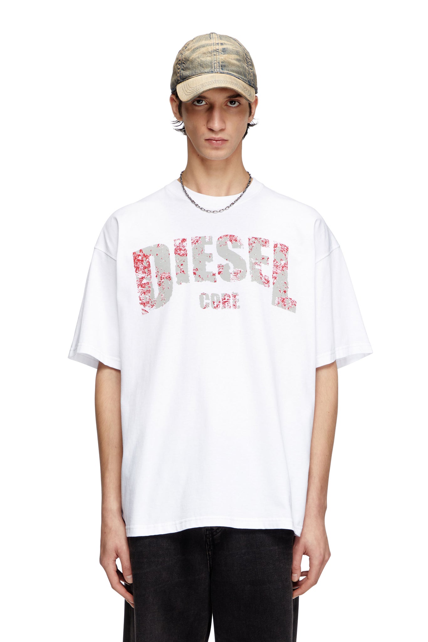 T-Adjust-R25 White Oversized T-shirt