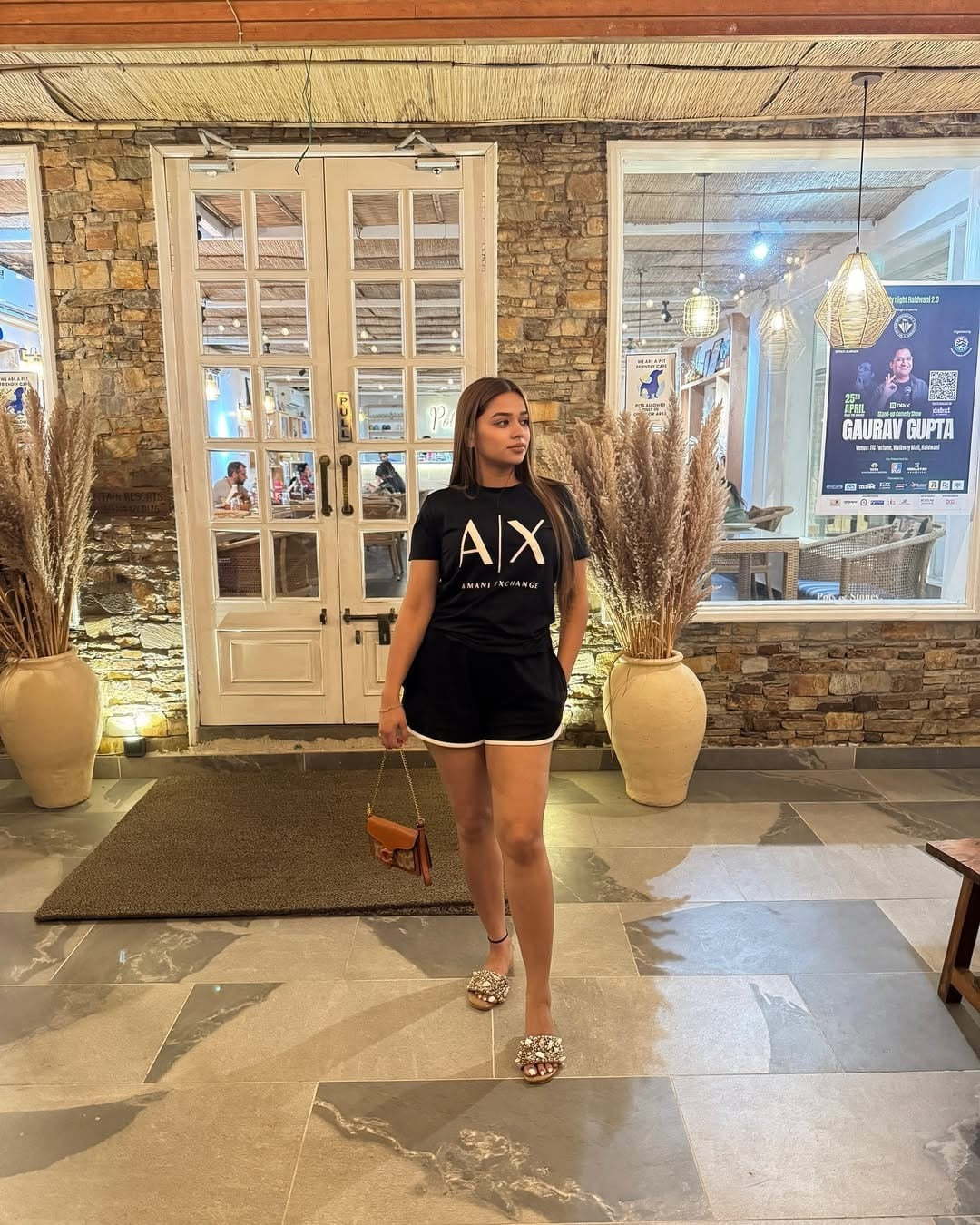 Regular Fit Crew-Neck Black T-Shirt