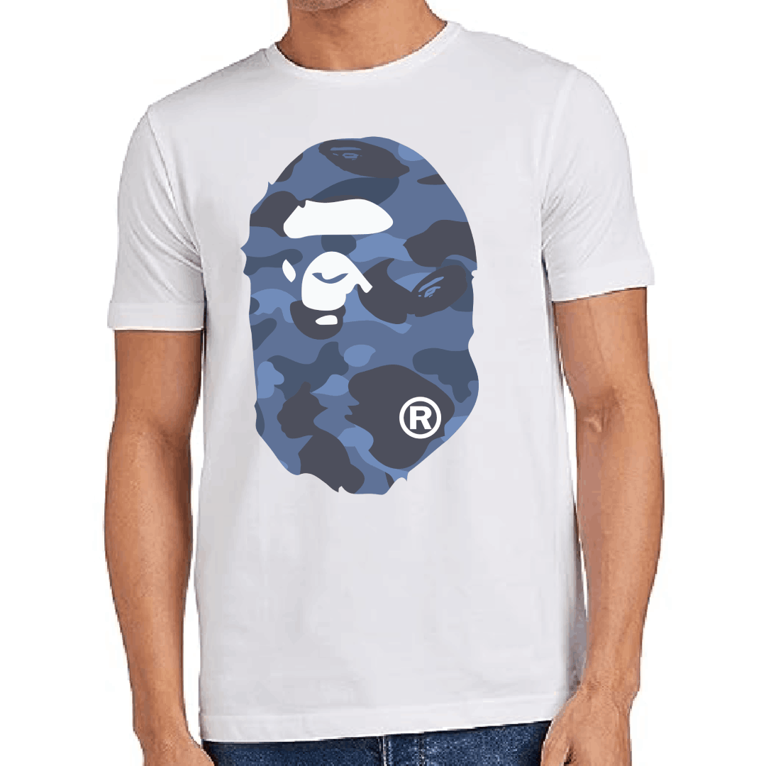 Ape Regular Print Black Tshirt