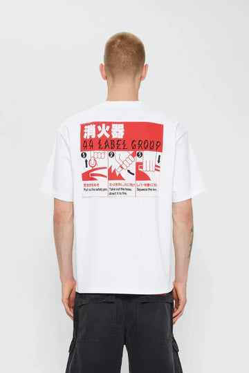ESTINGUISHER Oversized White TEE