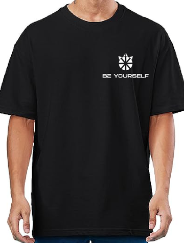 Be Yourself Oversize Print Tshirt