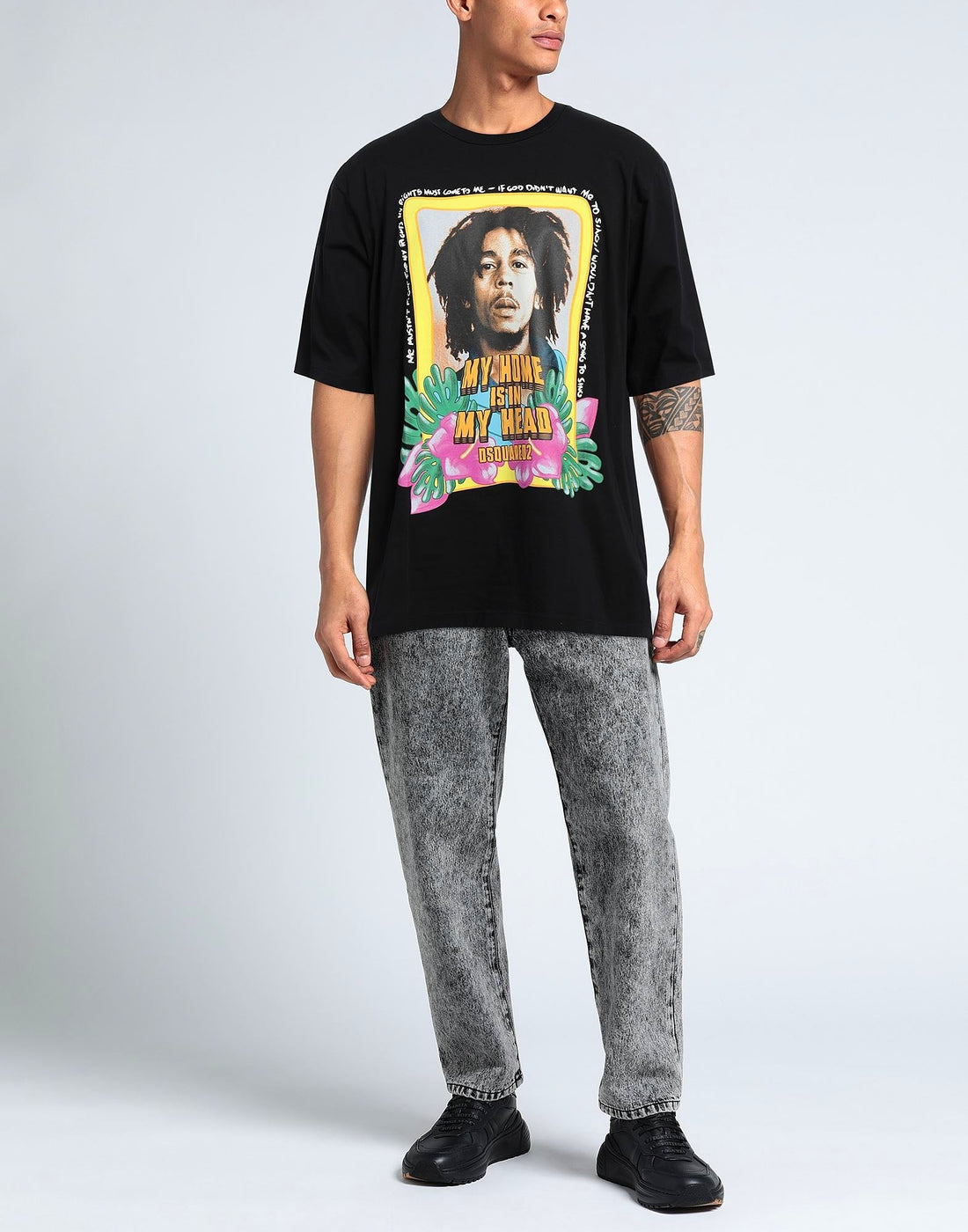 Bob Marley Cool Oversized T-shirt Black