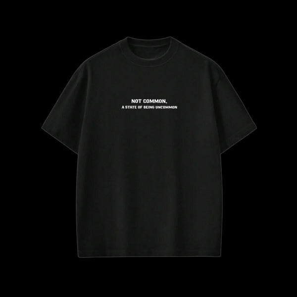 City Off Domes Not Common Black T-Shirt