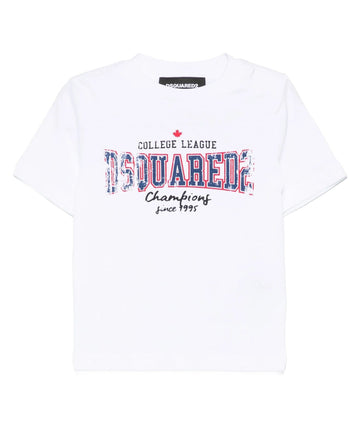 Baby Boys White Printed Comfort Fit T-Shirt