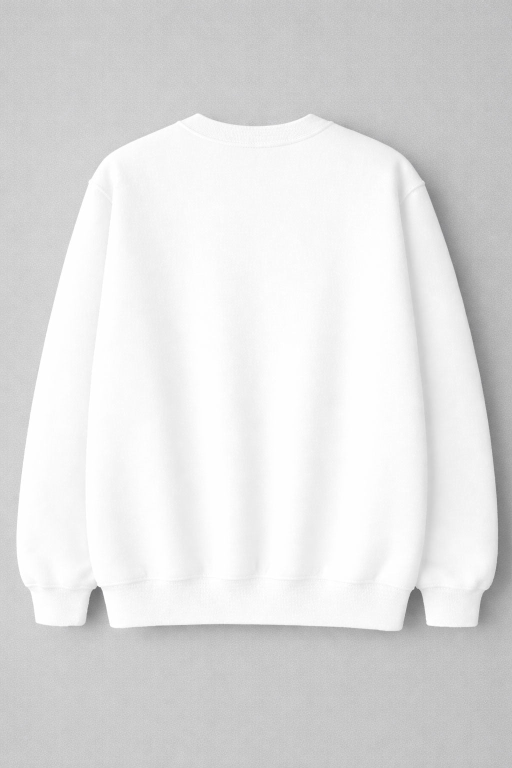 Black Bold logo-Printed White Sweatshirt