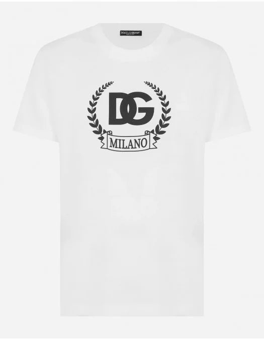 D&G White T-SHIRT, Front Print