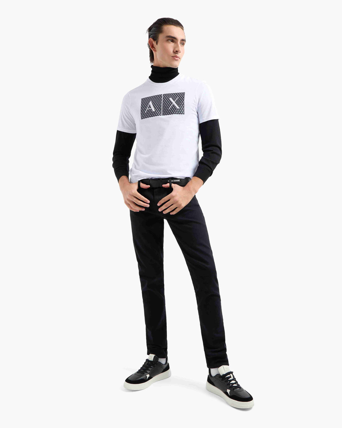 Men's Half Sleeves Essentials White T-shirt