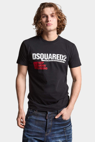 Keep Moving Around Cool Fit black T-Shirt
