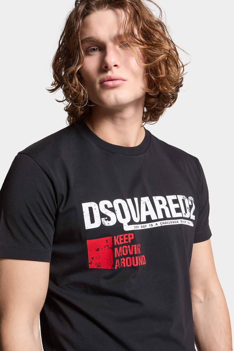 Keep Moving Around Cool Fit black T-Shirt