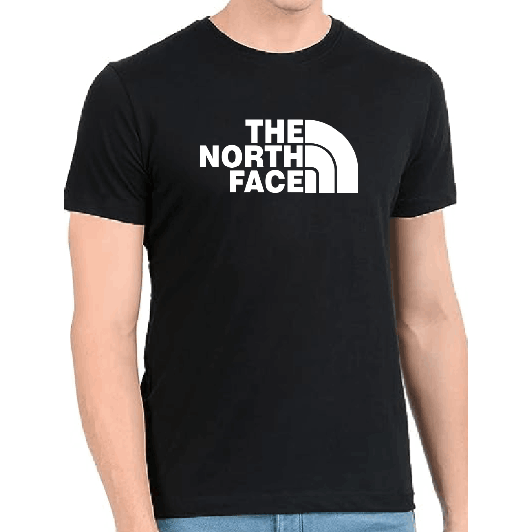 TNF Regular Print Black Tshirt