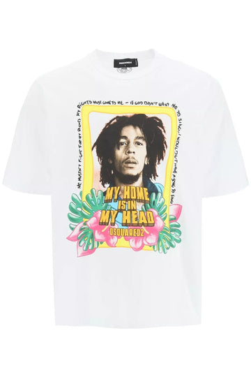 Bob Marley Cool Oversized White T-shirt