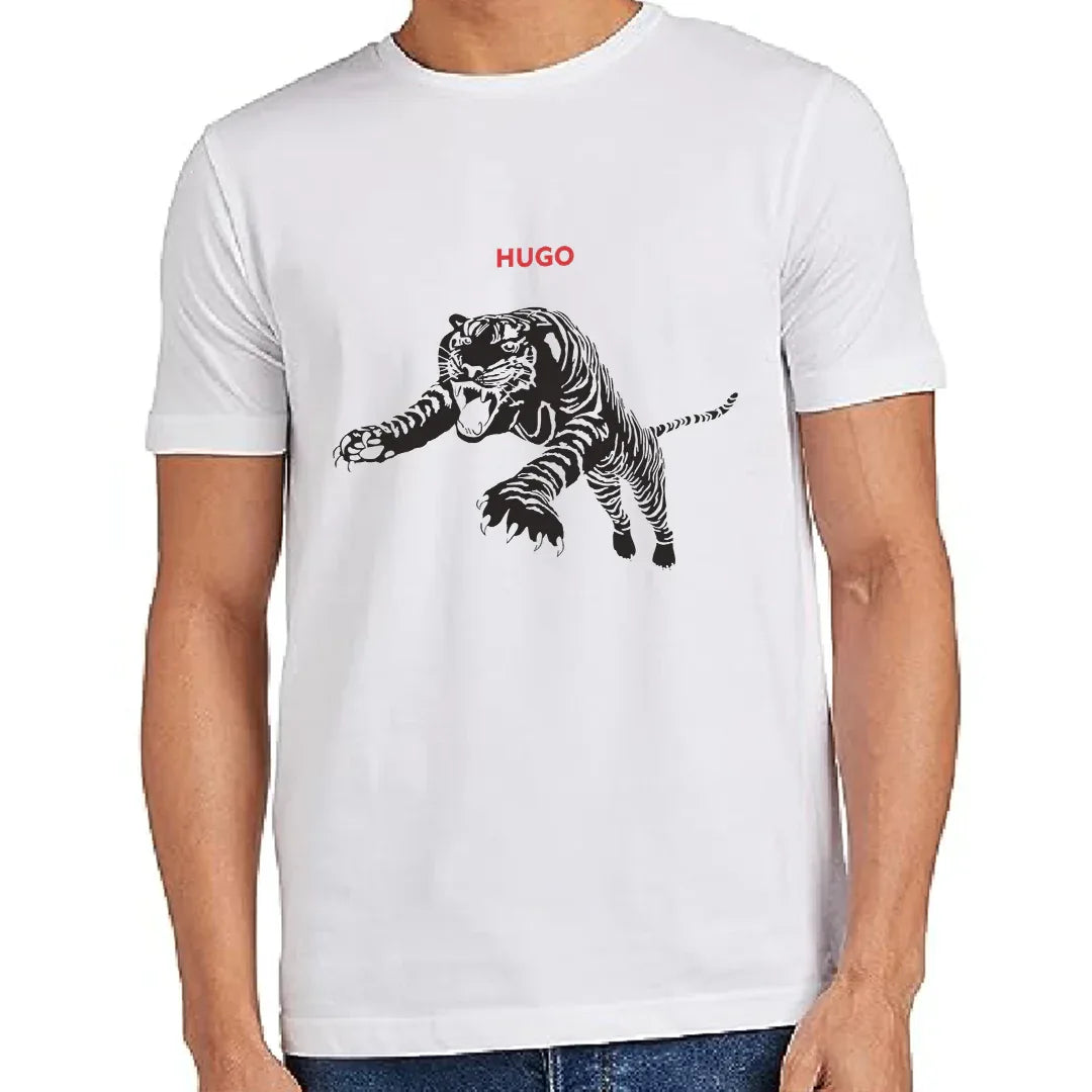 Tiger Printed Regular Fit Brand Tshirt