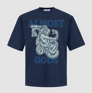 Hydra's Fury Relaxed Tee In Navy