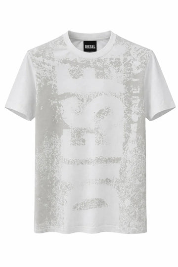 All over print white t-shirt