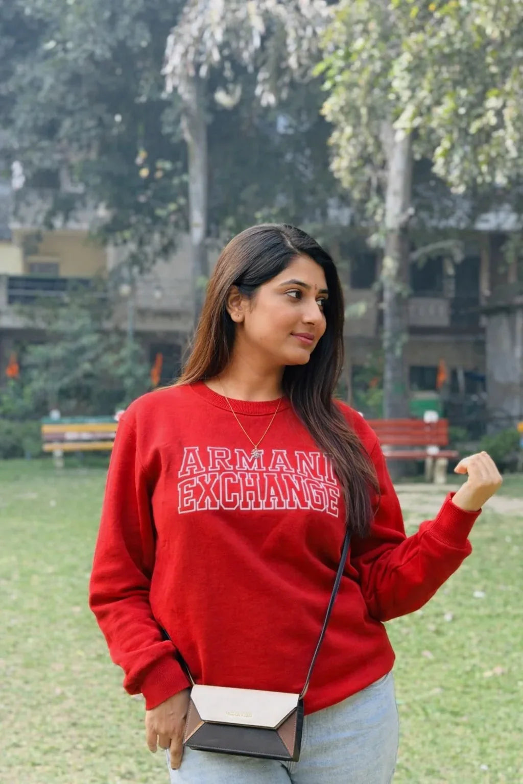 The Velocity Red crew-neck sweatshirt