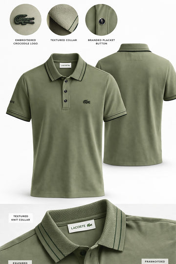The Meridian Moss Polo Luxury Imported T-shirt