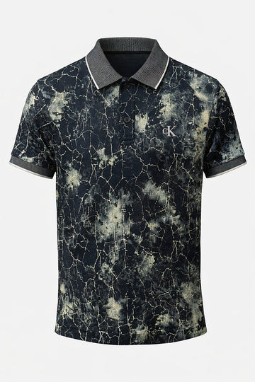 The Obsidian Marble Tech-Polo Calvin Klein