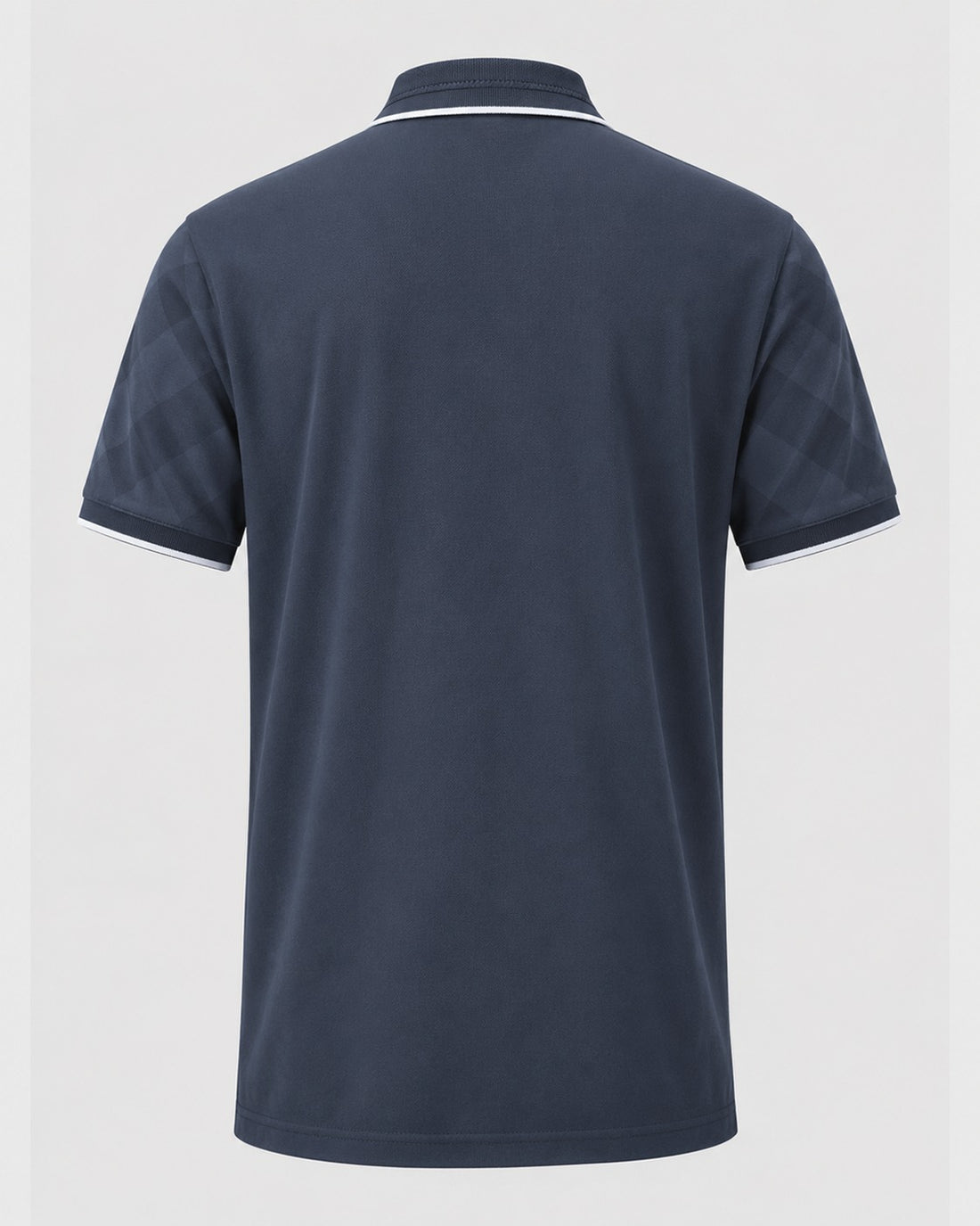 The Cipher Grid Polo — Charcoal / Slate Navy