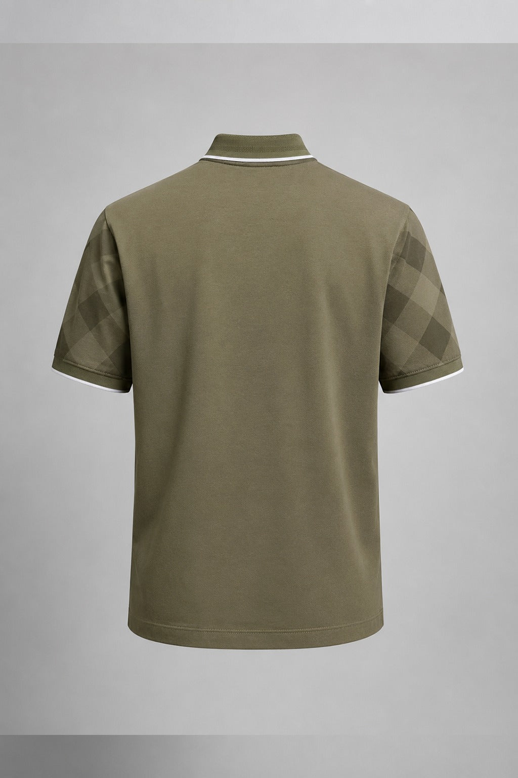 Vanguard Geometric Polo — Olive Khaki