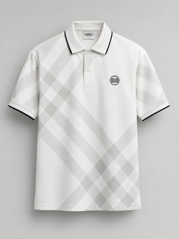 Monolith Diagonal Check Polo