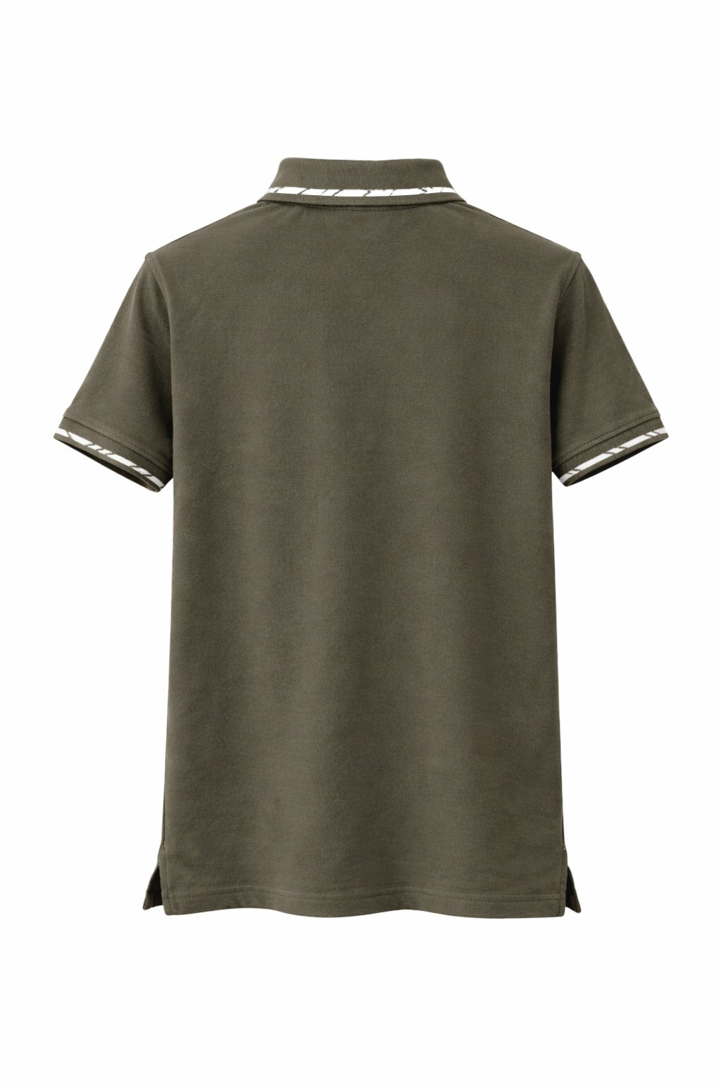 Olive Edge Striped Polo