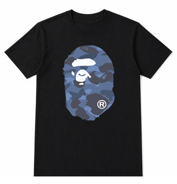 Ape Regular Print Black Tshirt