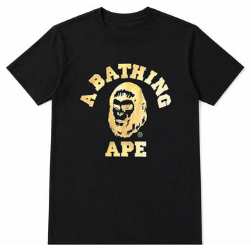 Luxe Golden Print Black Tshirt