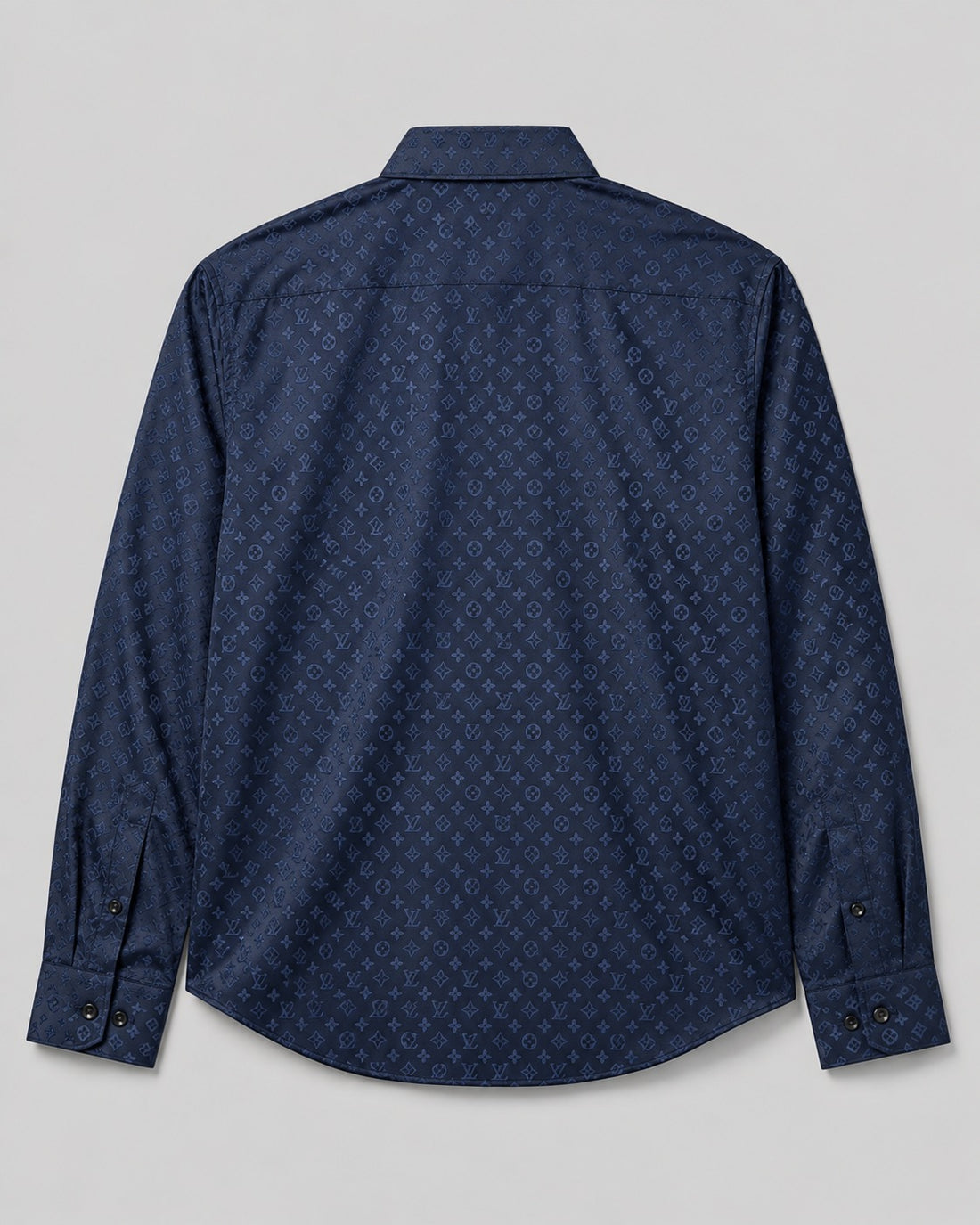 Navy Tone-on-Tone Monogram Top
