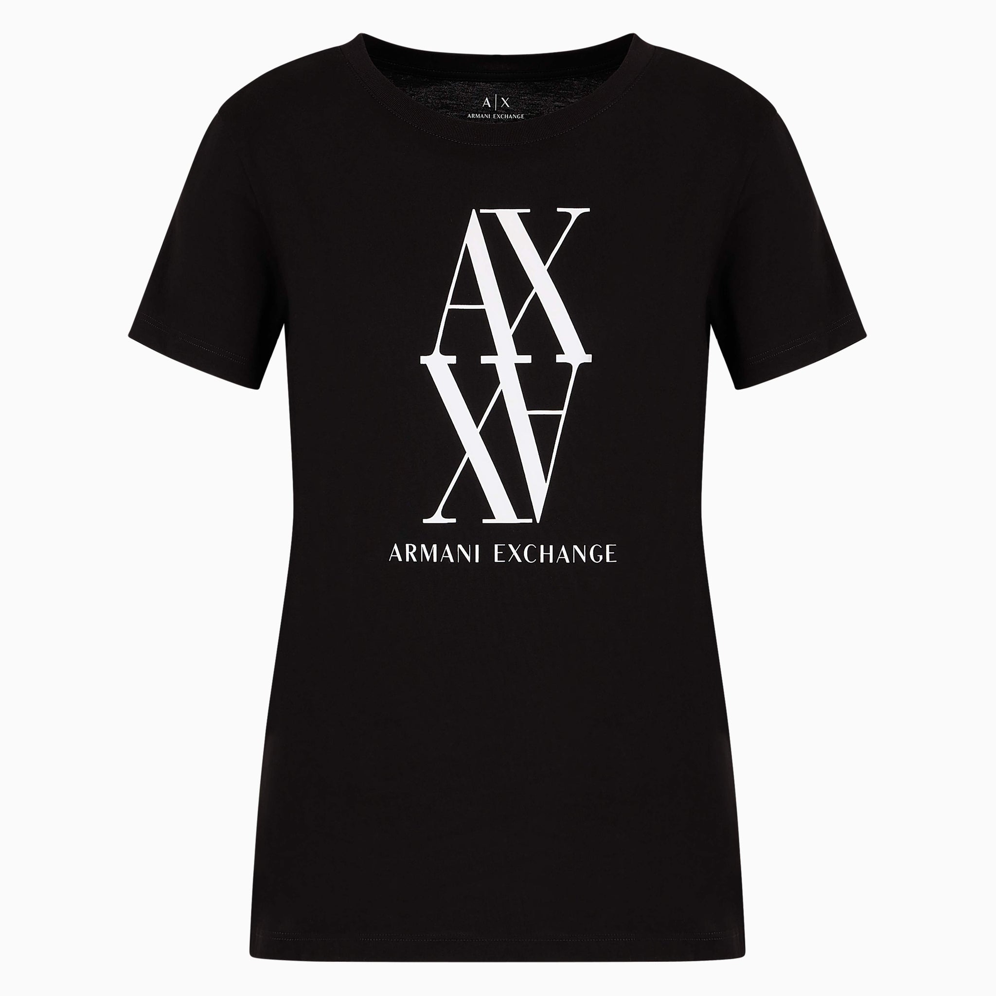Monogram Logo Regular Fit Black T-shirt