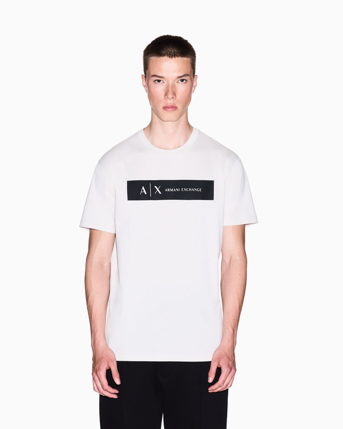 Regular fit T-shirt with rectangular logo
