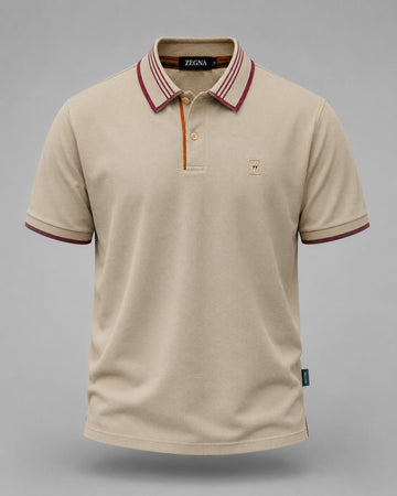 The Desert Taupe Linear Polo