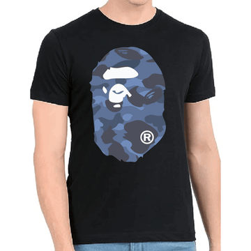 Ape Regular Print Black Tshirt