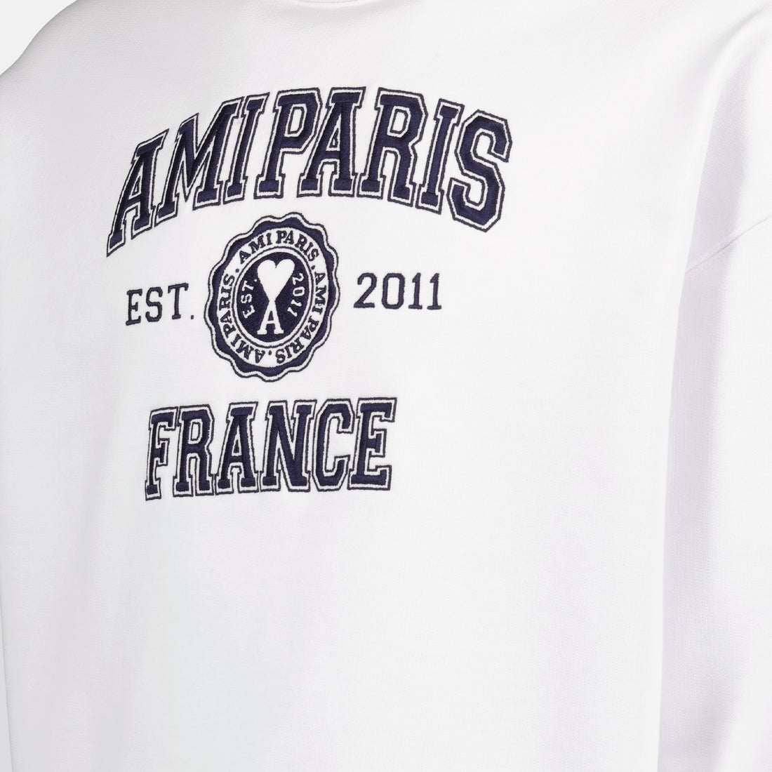 Paris France printed white sweatshirt