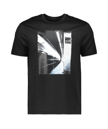 Graphic Logo print black t-shirt