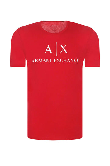 Brand Print on Red T-Shirt