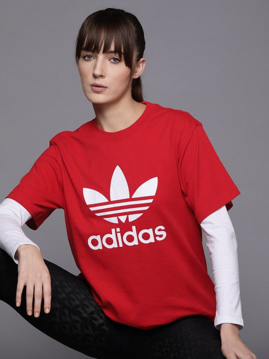 Brand Logo Orginias Printed Red T-shirt