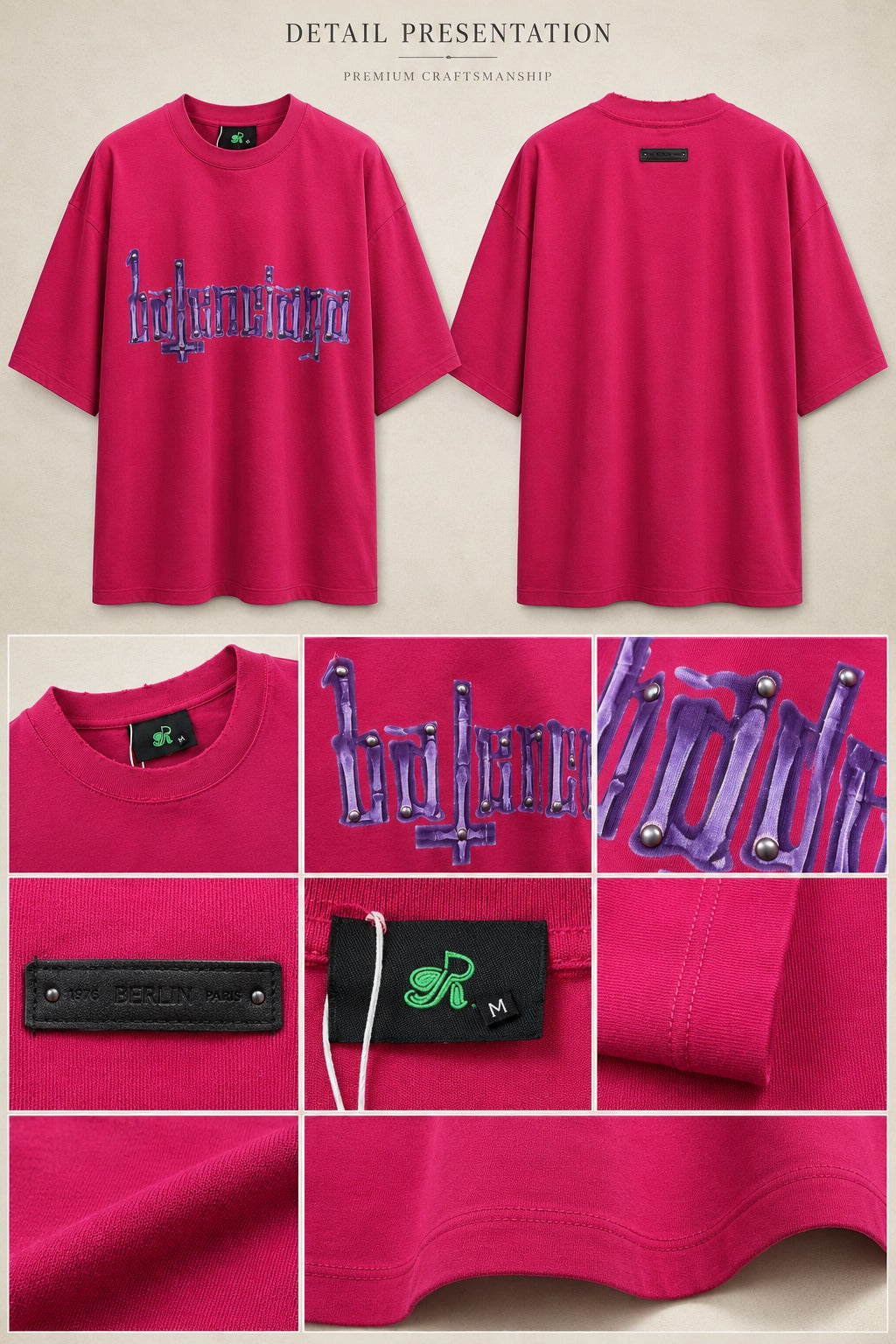 Electric Pink Industrial Logotype Top