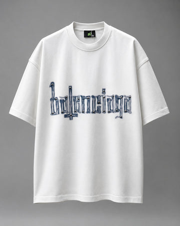 Skeletal Bone-Insignia Oversized Tee