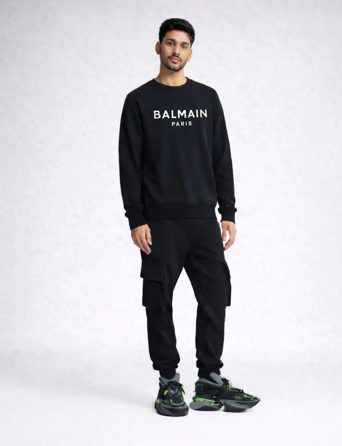 Paris logo-print cotton sweatshirt
